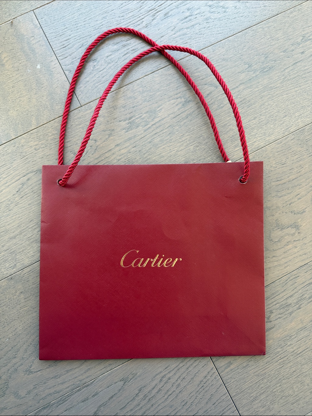 Authentic Cartier Shopping Bag